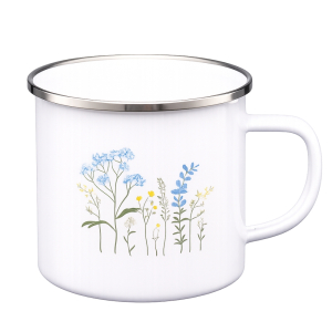 Kubek emaliowany VIRTUO 10cm/0,75L wzór 3